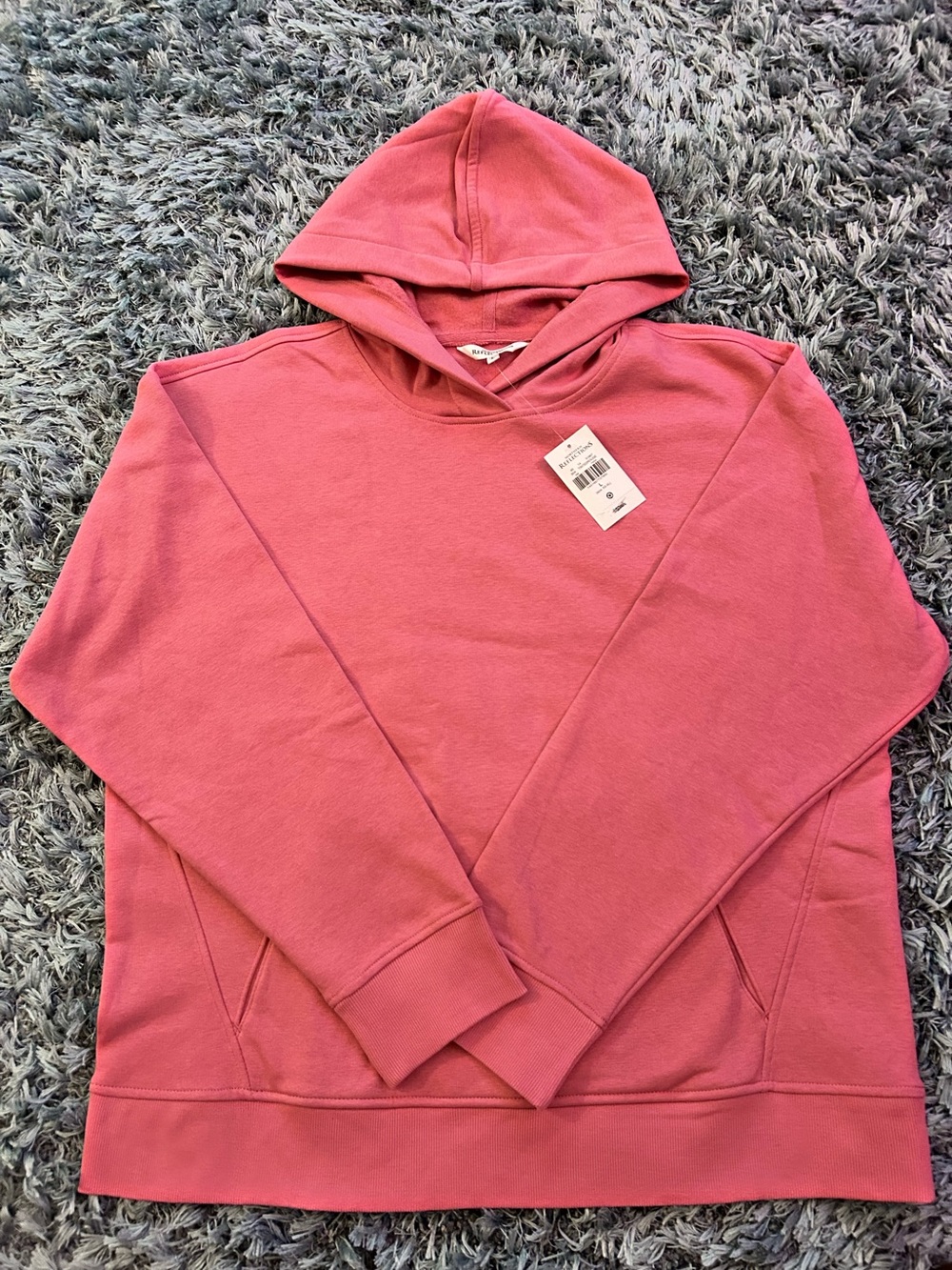 Northern Reflections Womens Pink Hooded Sweatshirt - Classic Pullover Hoodie